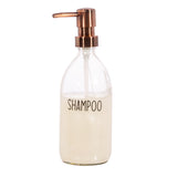 Spenderflasche Seifenspender Pumpflasche aus Glas Sass & Belle Shampoo Duschgel Bodylotion