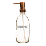 Spenderflasche Seifenspender Pumpflasche aus Glas Sass & Belle Shampoo Duschgel Bodylotion
