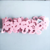 Tischband "Frühling" rosa Filz