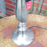Lampenfuß Tischlampe 60 cm Nickel raw silber