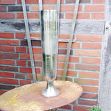 Vase "Kelch" 60 cm Nickel - gehämmert