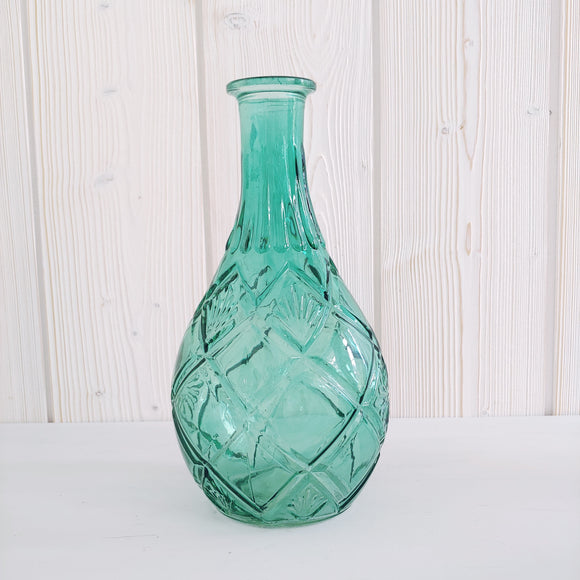 Vase bauchig grün