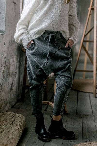 BYPIAS Baggy Jogger perfect jeans Velvet  graphite