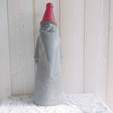 Figur "Weihnachtsmann" grau Beton